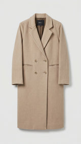 Long Coat | Women Sweaters & Jackets | Beige | Small | Worn Once