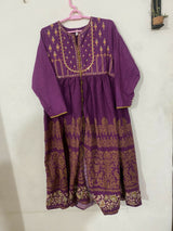 Ethnc | Women Branded Kurta | Purple | XLarge | Preloved