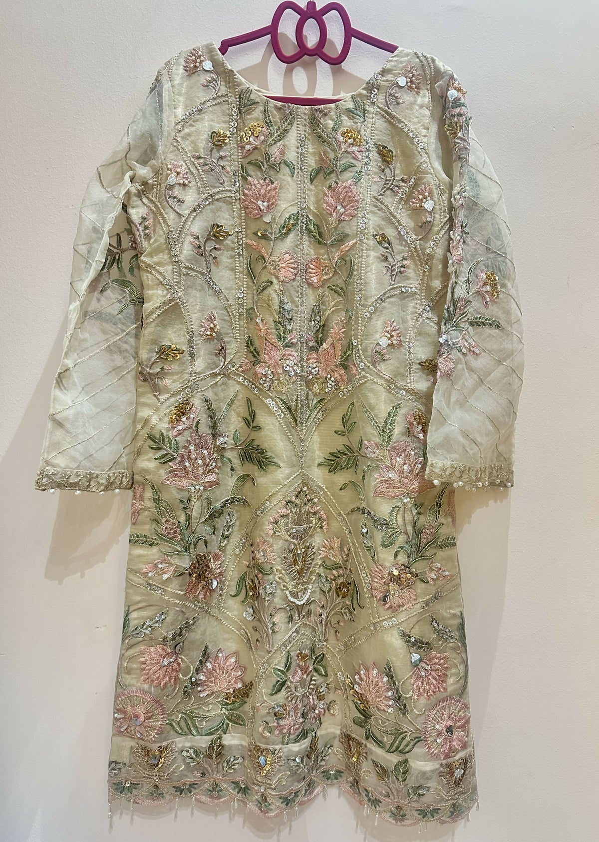 Elaf | Women Branded Formals | Off White | Small | Worn once