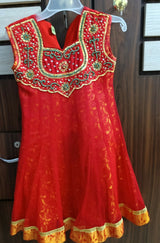Red Frock | Kids | Girls Skirts & Dresses | Size: 6 to 8 Yrs | Preloved