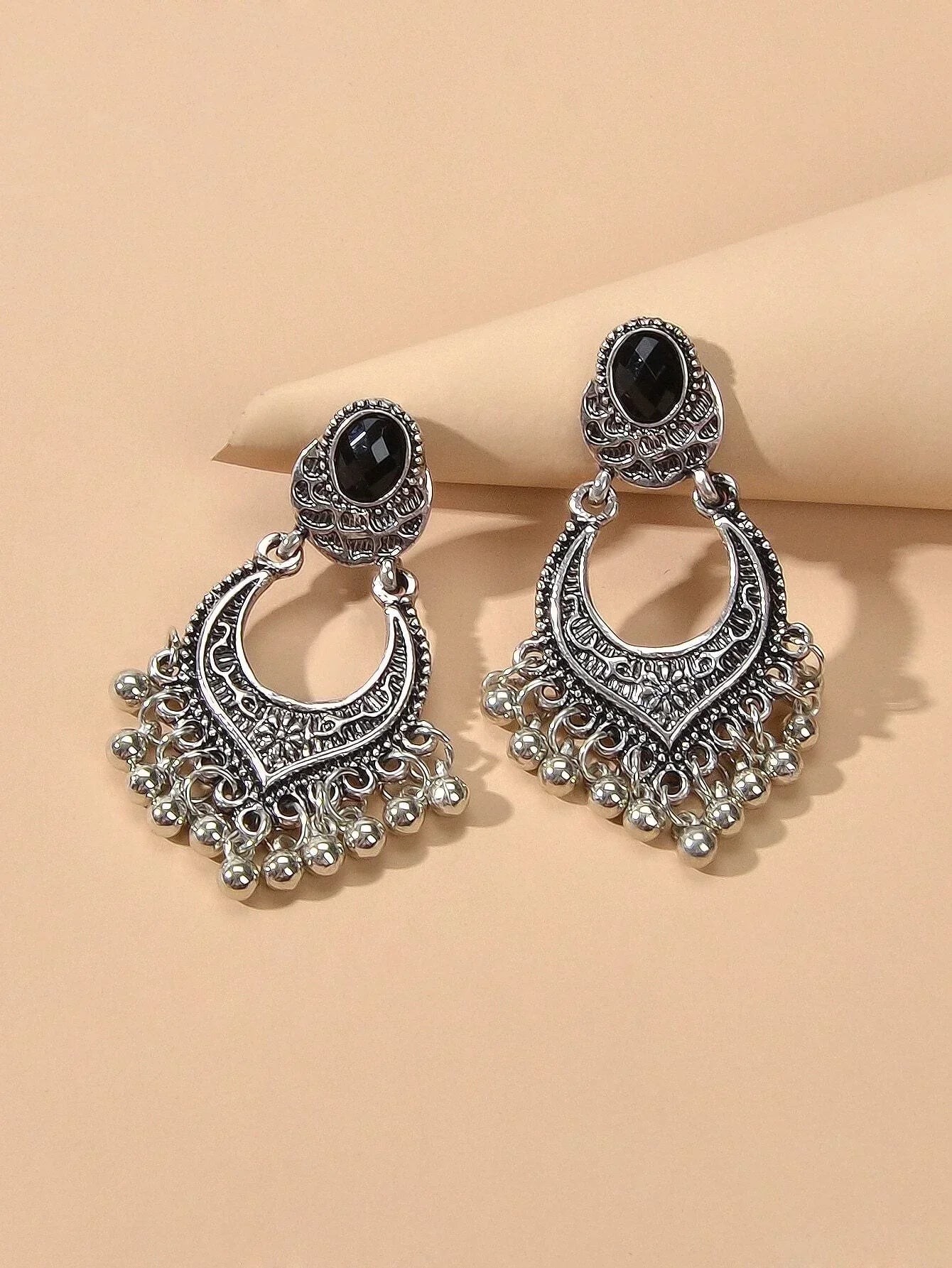 Buy SHEIN Round Ball Tassel Drop Earrings in Pakistan