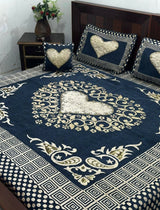 4 PC Velvet Jacquard Bedsheets | Home decor & accessories | King size | Brand New