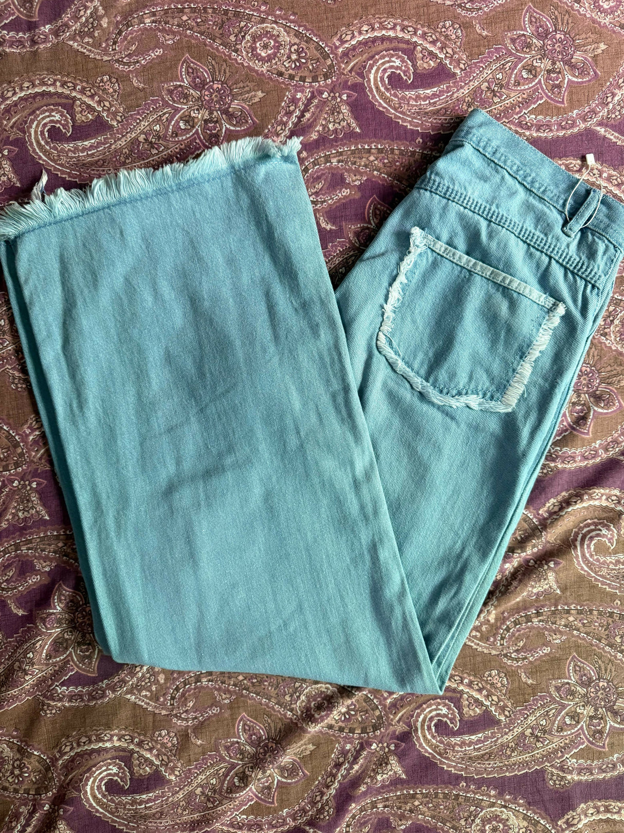 Light Blue Straight Pants | Women Bottoms & Pants | SIze: 28 | Preloved