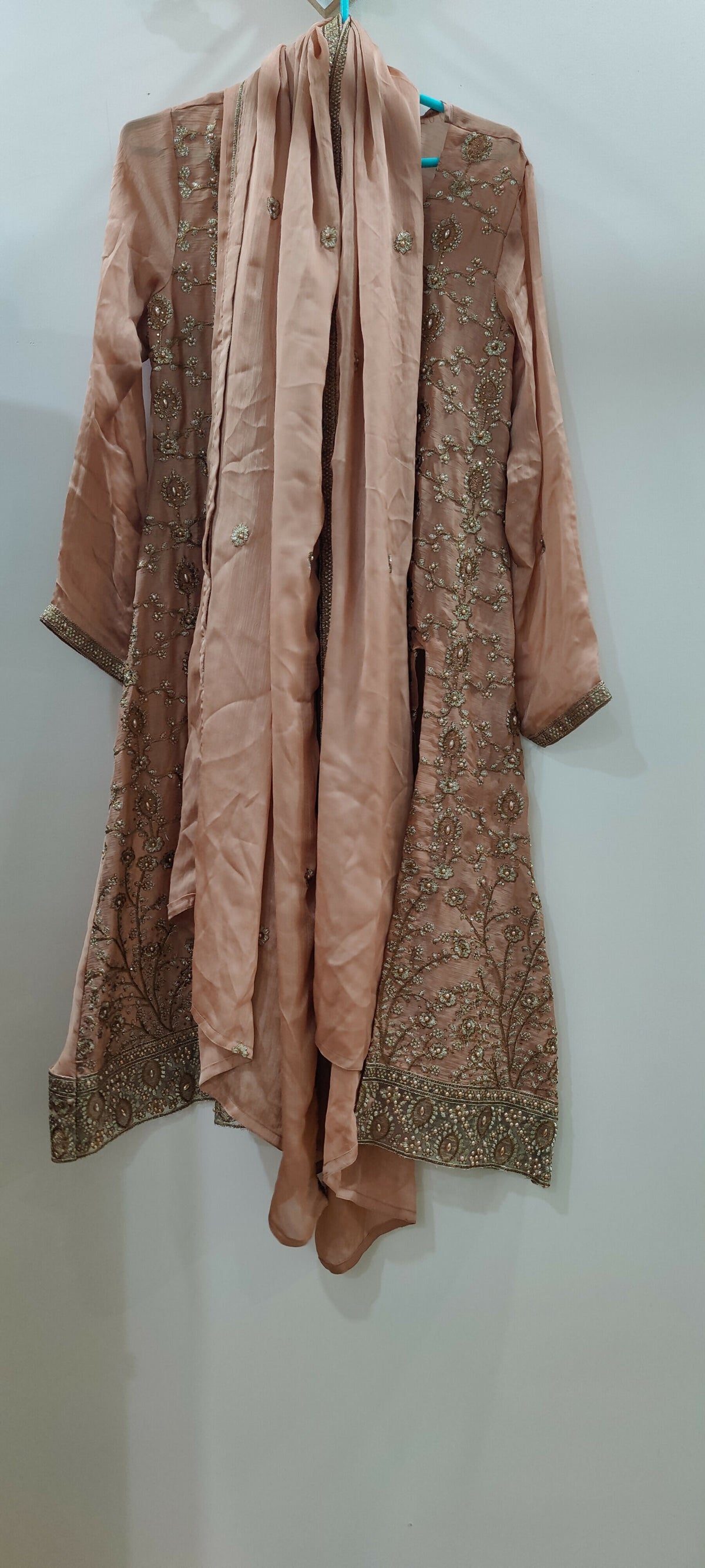 Peach 3 PC Dress | Women Locally Made Kurta | Medium | Worn Once