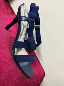 Liz Claiborne (USA) | Blue Heels with Elastic Straps | Women Shoes | Size: 8 | New