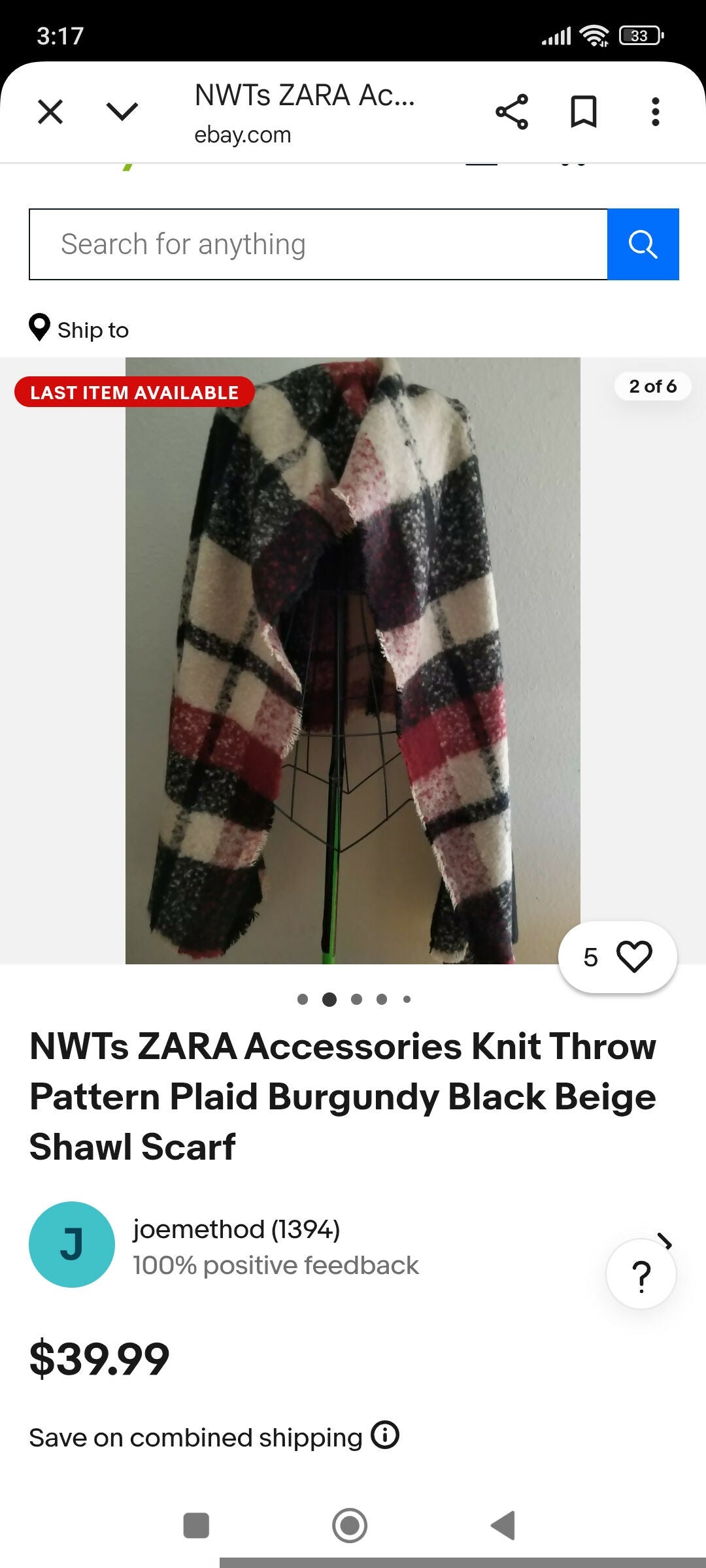 Zara | Women Duppatas & Shawls | Medium | Preloved