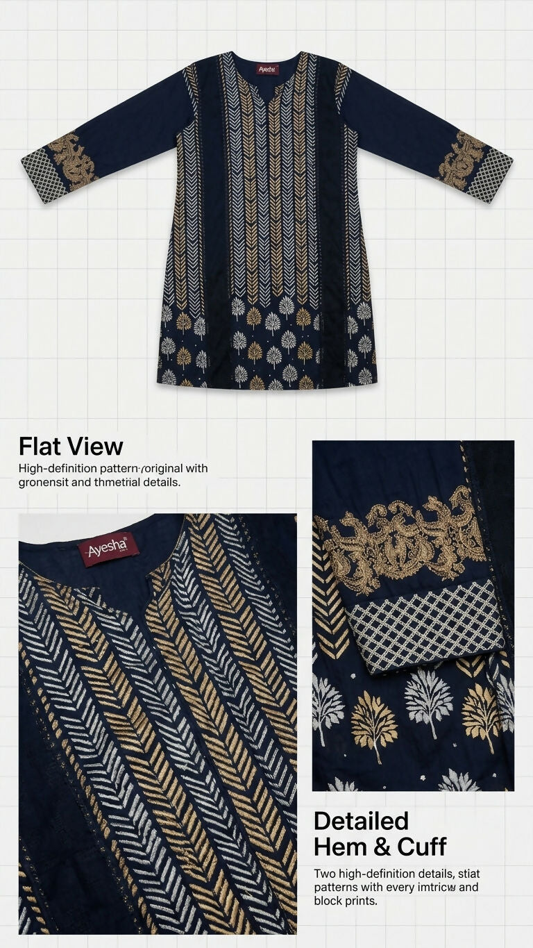 Black Embroidered | Women Branded Kurta | Large | Preloved