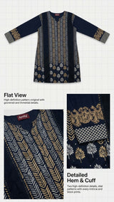 Black Embroidered | Women Branded Kurta | Large | Preloved
