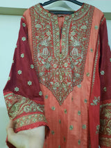 Sapphire | Orange | Women Branded Kurta | XLarge | Worn Once