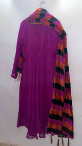 Purple Frock| Women Frocks & Maxis | Medium | Preloved