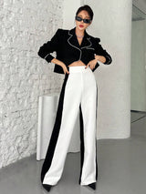 Buy SHEIN Neu Two Tone Wide Leg Pants in Pakistan