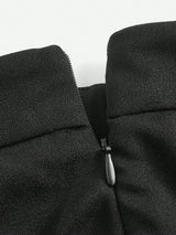 Buy SHEIN BIZwear Contrast Trim Split Hem Flare Leg Pants in Pakistan