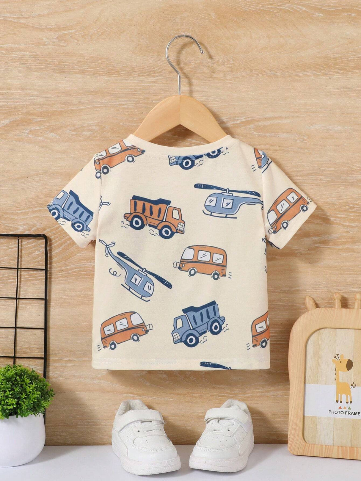 Buy SHEIN Baby Boy Casual & Comfortable Car Pattern Top in Pakistan