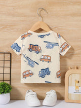 Buy SHEIN Baby Boy Casual & Comfortable Car Pattern Top in Pakistan