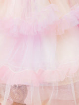 Buy SHEIN Baby Girl Ombre Ruffle Trim Mesh Overlay Cami Dress in Pakistan
