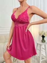 Buy SHEIN Contrast Lace Cami Nightdress in Pakistan