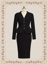 Buy SHEIN DECDS Ladies' Single-Breasted Suit Jacket And Skirt Set in Pakistan