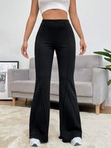 Buy SHEIN EZwear Balletcore Seam Front Flare Leg Back Pants in Pakistan