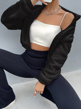 Buy SHEIN EZwear Drop Shoulder Zip Up Jacket in Pakistan