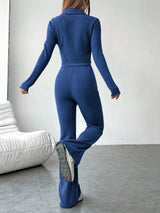 Buy SHEIN EZwear Zip Up Jacket & Flare Leg Pants in Pakistan