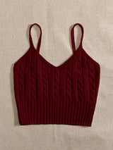Buy SHEIN Essnce Cable Knit Cami Top in Pakistan