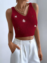 Buy SHEIN Essnce Floral Embroidery Cardigan & Knit Top in Pakistan