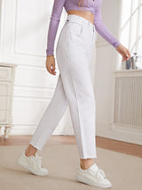 Buy SHEIN Essnce Raw Hem Mom Jeans in Pakistan