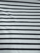Buy SHEIN Essnce Striped Print Notched Neck Crop Tee & Split Thigh Skirt in Pakistan