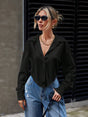 Buy SHEIN Essnce Women's Irregular Hem Long Sleeve Shirt in Pakistan