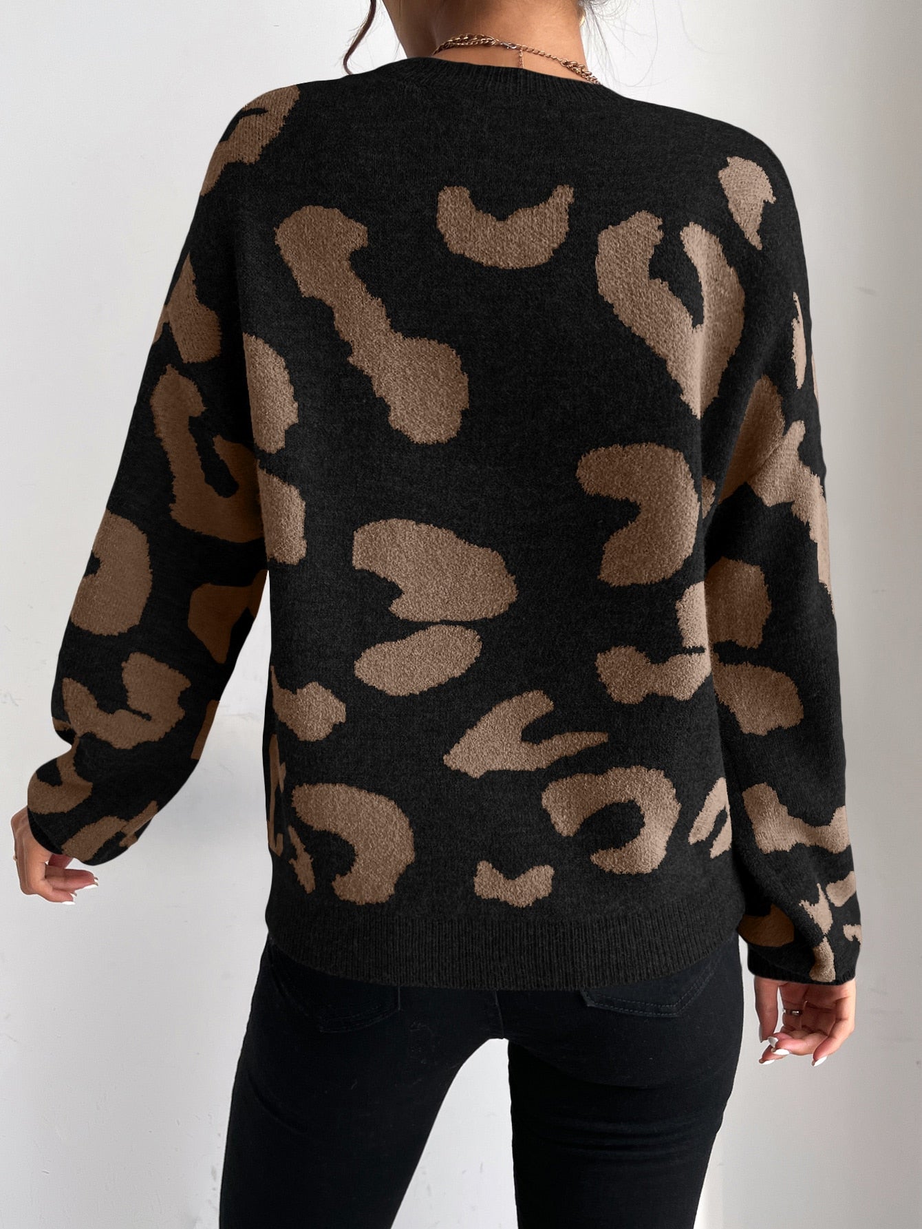Buy SHEIN Frenchy Drop Shoulder Fluffy Knit Jumper in Pakistan