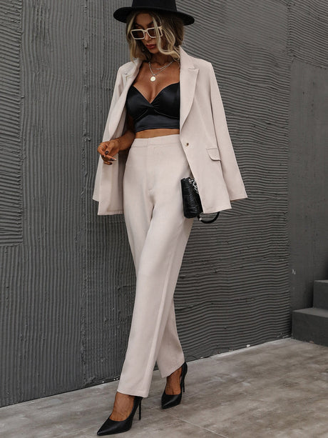 Buy SHEIN Single Button Lapel Collar Blazer (Only Blazer) in Pakistan