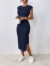 Buy SHEIN Frenchy Summer Leisure Side Split Slim Bodycon Dress in Pakistan