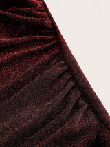 Buy SHEIN Frenchy Surplice Neck Wrap Hem Glitter Bodycon Dress in Pakistan