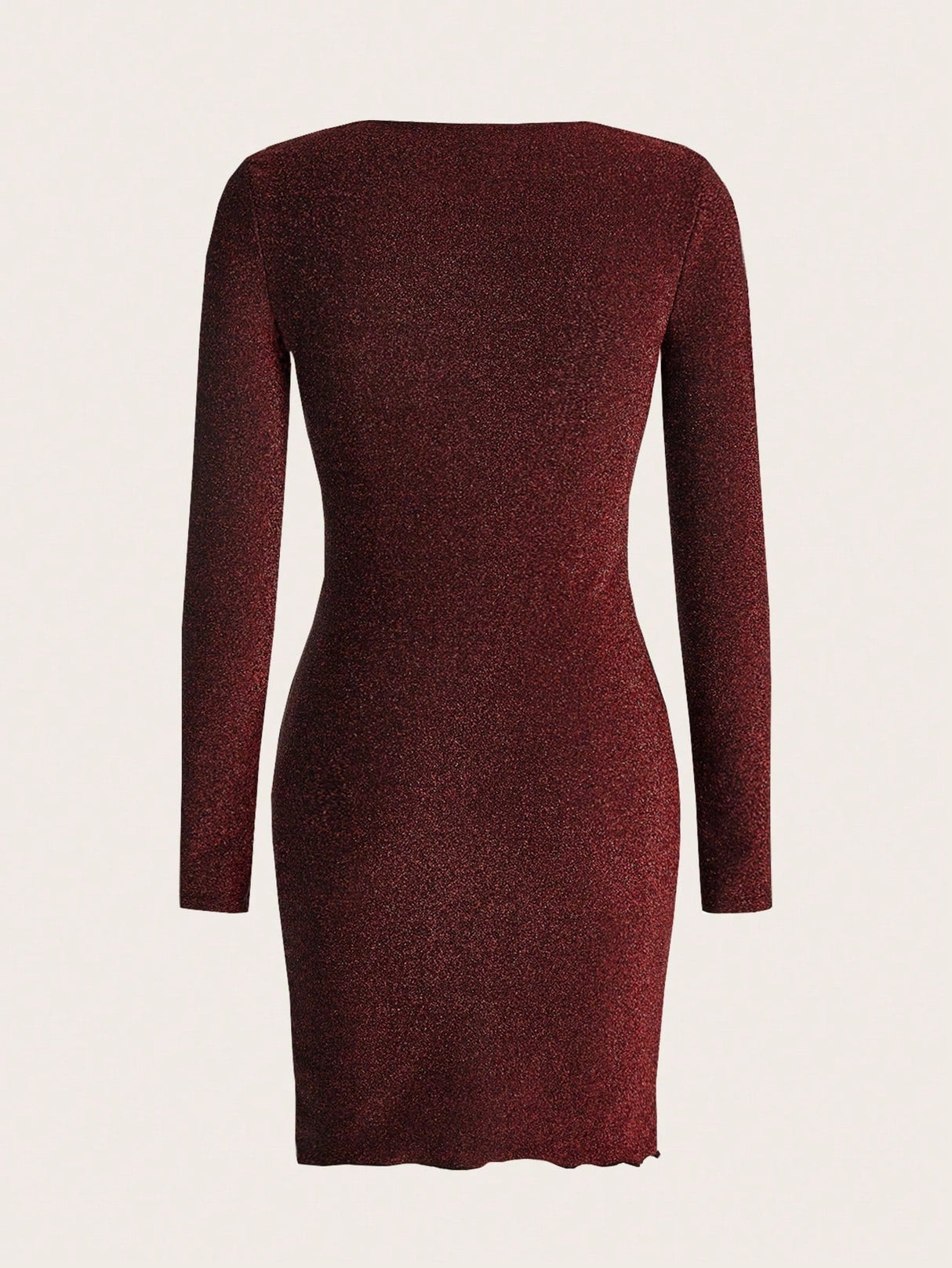 Buy SHEIN Frenchy Surplice Neck Wrap Hem Glitter Bodycon Dress in Pakistan