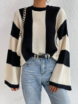 Buy SHEIN Frenchy Two Tone Drop Shoulder Sweater in Pakistan