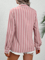 Buy SHEIN LUNE Striped Print Button Front Shirt in Pakistan