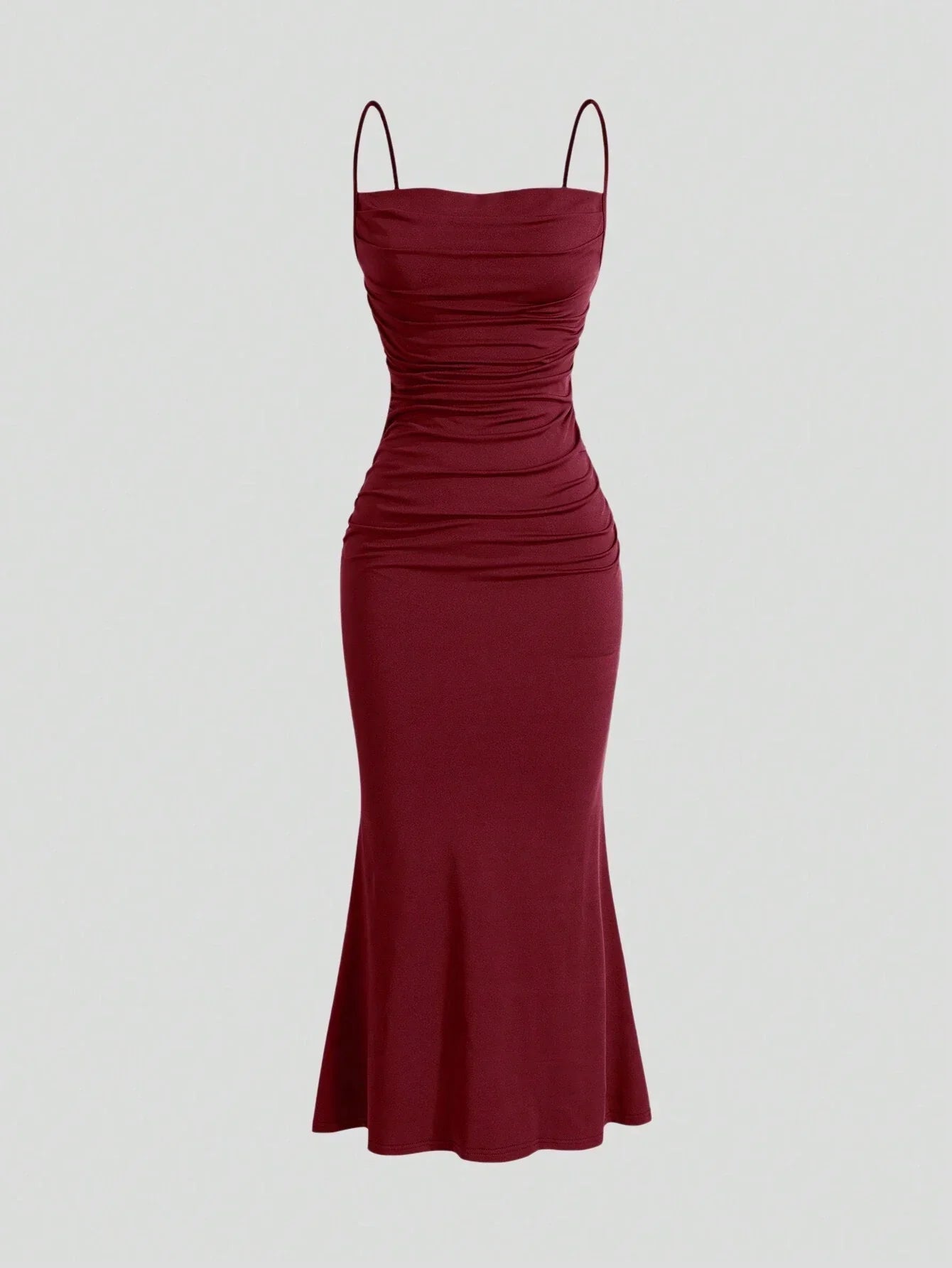 Buy SHEIN MOD Solid Ruched Cami Dress in Pakistan