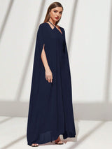 Buy SHEIN Modely Solid Color Casual Halter Neck Dress And Open Front Coat in Pakistan