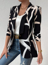 Buy SHEIN Priv̩ Graphic Print Shawl Neck Blazer in Pakistan