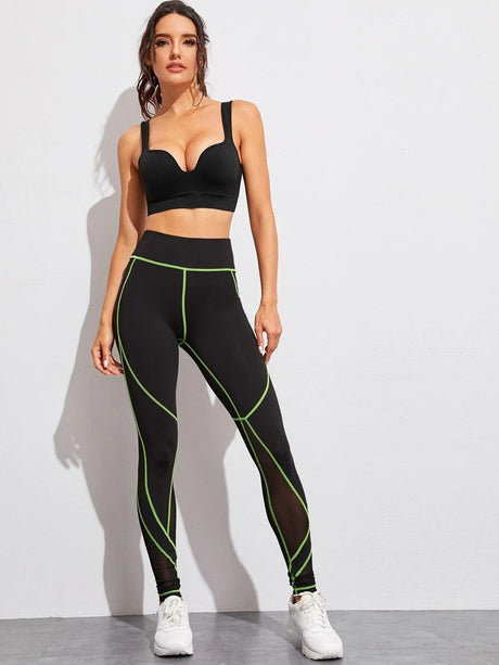 Buy SHEIN Sport Slayoga Light Support Straps Skinny Sports Push Up Bra in Pakistan