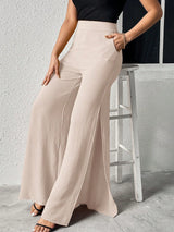 Buy SHEIN VCAY Split Thigh Wide Leg Pants in Pakistan