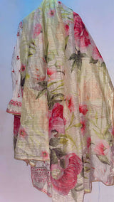 Bonanza Satrangi | Women Branded Kurta | Large | White | Preloved