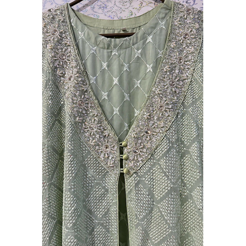 Formal Boutique 4Pcs | Women Locally Made Formals | Large | Green | Brand New