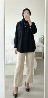 Black Stylish Western Top | Women Tops & Shirts | Medium | Preloved