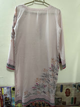 Nishat | Baby Pink Lawn Kurta | Women Branded Kurta | Medium | Preloved