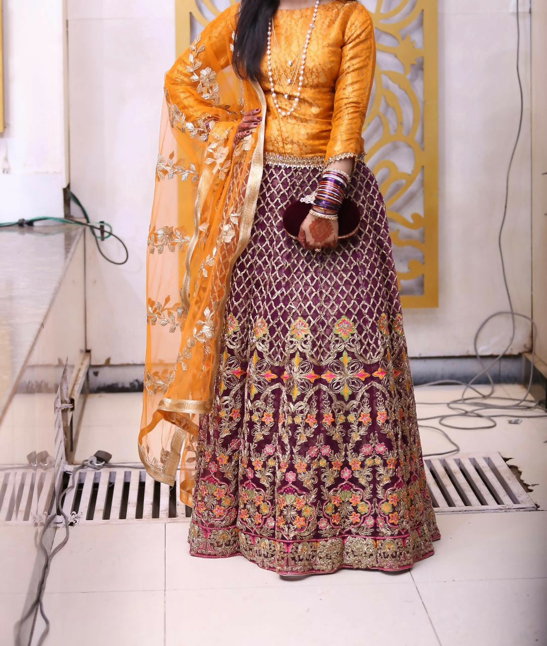 Magenta Formal Lehnga | Women Locally Made Formals | Small | Worn Once