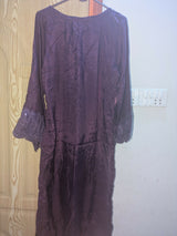 Long Shirt With Plazo | Women Locally Made Formals | Medium | Purple | Worn Once size medium