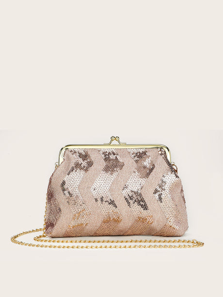 Buy SHEIN Sequins Decor Chain Novelty Bag School Bag For Graduate, Teen Girls, Freshman, Sophomore, Junior & Senior In College, University & High School, Perfect For Outdoors ,Travel & Back To School in Pakistan