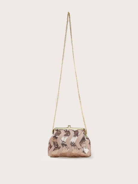 Buy SHEIN Sequins Decor Chain Novelty Bag School Bag For Graduate, Teen Girls, Freshman, Sophomore, Junior & Senior In College, University & High School, Perfect For Outdoors ,Travel & Back To School in Pakistan