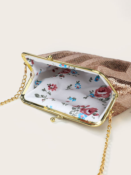 Buy SHEIN Sequins Decor Chain Novelty Bag School Bag For Graduate, Teen Girls, Freshman, Sophomore, Junior & Senior In College, University & High School, Perfect For Outdoors ,Travel & Back To School in Pakistan